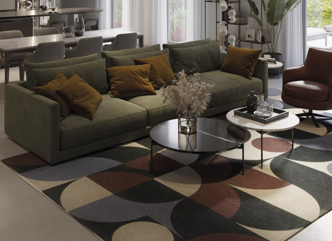 Dywan w stylu color blocking – jak łączyć duże pola intensywnych kolorów?